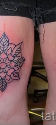 снимка на звездна татуировка на коленете за статия за значението - tatufoto.ru - 9