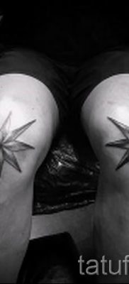 снимка на звездна татуировка на колене за статия за значението - tatufoto.ru - 7