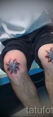 снимка на звездна татуировка на колене за статия за значението - tatufoto.ru - 1