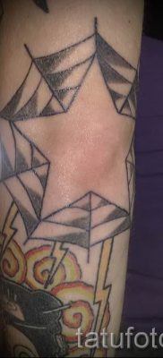 Fotó a csillag tetoválásról a könyökön a tetoválás tervezéséről szóló cikkhez - tatufoto.ru - 35