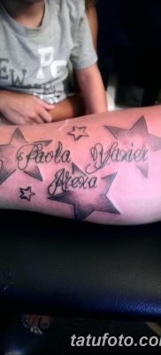 fotó a csillag tetoválásról a karon, 2017.12.21. №001 - tetovált csillagok a kezén -