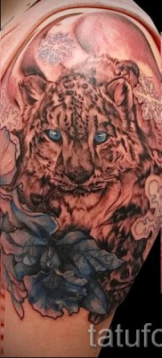 Fotó a leopárd tetoválásról - nagyon szép munka