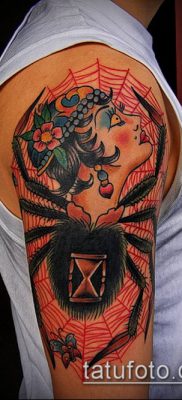 fotó tetoválás fekete özvegy (tetoválás) (érték) - példa rajz - 025