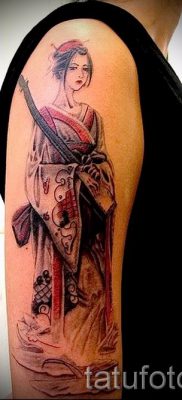 Снимка на татуировка гейша за статия за значението на татуировка с гейша - tatufoto.ru - 64