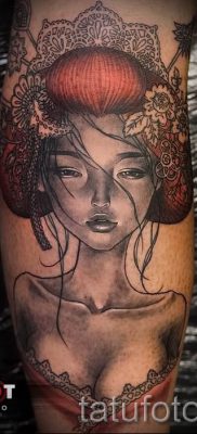 Снимка на татуировка гейша за статия за значението на татуировка с гейша - tatufoto.ru - 62