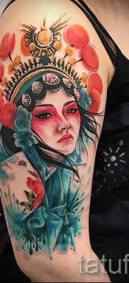 Снимка на татуировка гейша за статия за значението на татуировка с гейша - tatufoto.ru - 58