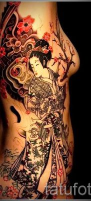 Снимка на татуировка гейша за статия за значението на татуировка на гейша - tatufoto.ru - 56