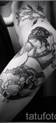 Снимка на татуировка гейша за статия за значението на татуировка на гейша - tatufoto.ru - 47