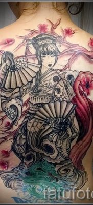 Снимка на татуировка гейша за статия за значението на татуировка с гейша - tatufoto.ru - 46