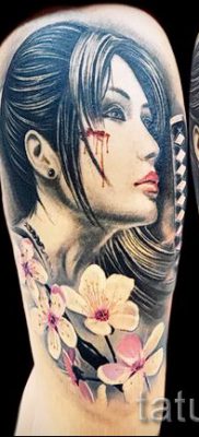 Снимка на татуировка гейша за статия за значението на татуировка с гейша
