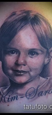 fénykép egy tetováló arcról (portré tetoválás) (érték) - példa rajz - 093