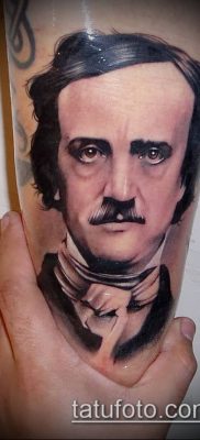 fénykép egy tetováló arcról (portré tetoválás) (érték) - példa rajz - 083