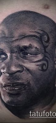 fotó egy tetováló arcról (portré tetoválás) (érték) - példa rajz - 080
