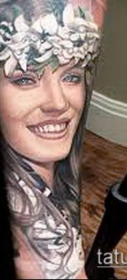 fotó tetováló arcról (portré tetoválás) (érték) - példa rajz - 059