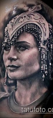 fotó egy tetováló arcról (portré tetoválás) (érték) - példa rajz - 057