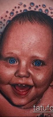 fotó egy tetováló arcról (portré tetoválás) (érték) - példa rajz - 043