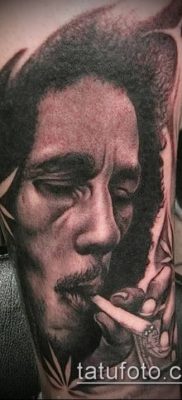 fotó egy tetováló arcról (portré tetoválás) (érték) - példa rajz - 041