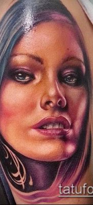 fotó tetováló arcról (portré tetoválás) (érték) - példa rajz - 039