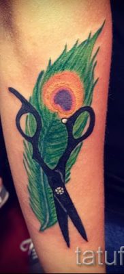 tetováló olló fotó példa a tetoválás tervezéséről szóló cikkre - tatufoto.ru - 43