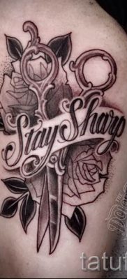 tetováló olló fotó példa a tetoválás tervezéséről szóló cikkre - tatufoto.ru - 41