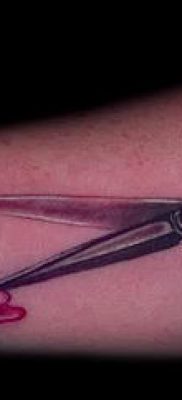 tetováló olló fotó példa a tetoválás tervezéséről szóló cikkre - tatufoto.ru - 43