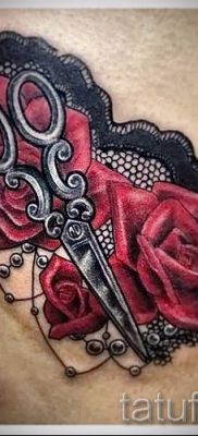 tetováló olló fotó példa a tetoválás tervezéséről szóló cikkre - tatufoto.ru - 42