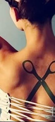 tetováló olló fotó példa a tetoválás tervezéséről szóló cikkre - tatufoto.ru - 36