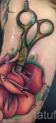 tetováló olló fotó példa a tetoválás tervezéséről szóló cikkre - tatufoto.ru - 33