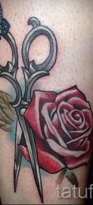 tetováló olló fotó példa a tetoválás tervezéséről szóló cikkre - tatufoto.ru - 26