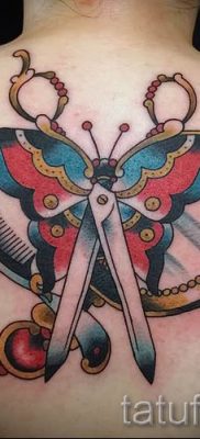 tetováló olló fotó példa a tetoválás tervezéséről szóló cikkre - tatufoto.ru - 25