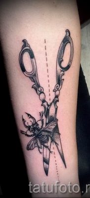 tetováló olló fotó példa a tetoválás tervezéséről szóló cikkre - tatufoto.ru - 22