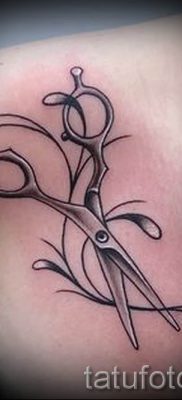 tetováló olló fotó példa a tetoválás tervezéséről szóló cikkre - tatufoto.ru - 15