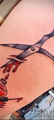 tetováló olló fotó példa a tetoválás tervezéséről szóló cikkre - tatufoto.ru - 14