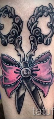 tetováló olló fotó példa a tetoválás tervezéséről szóló cikkre - tatufoto.ru - 9