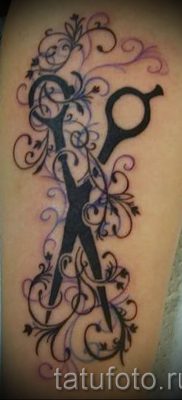 tetováló olló fotó példa a tetoválás tervezéséről szóló cikkre - tatufoto.ru - 8