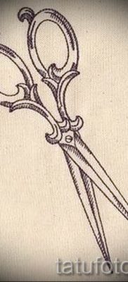 tetováló olló fotó példa a tetoválás tervezéséről szóló cikkre - tatufoto.ru - 7