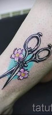 tetováló olló fotó példa a tetoválás tervezéséről szóló cikkre - tatufoto.ru - 6