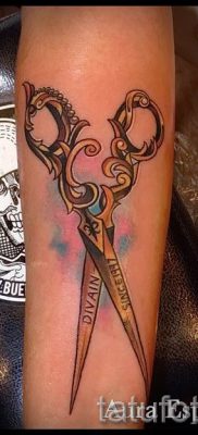 tetováló olló fotó példa a tetoválás tervezéséről szóló cikkre - tatufoto.ru - 5