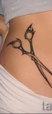 tetováló olló fotó példa a tetoválás tervezéséről szóló cikkre - tatufoto.ru - 4