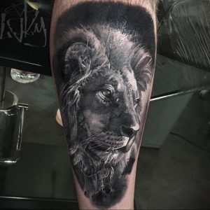 صورة وشم حيوان أبيض وأسود 03/12/2020 №074 -وشم حيواني-