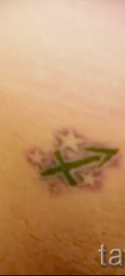 Tatuaż Strzelec na udzie - przykładowe zdjęcie z 10012016 3