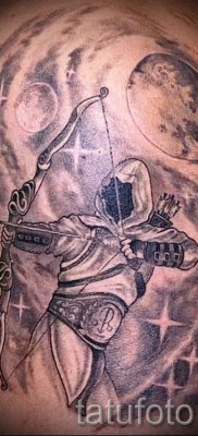 Tatuaż znak zodiaku Strzelec - przykładowe zdjęcie z 10012016 2