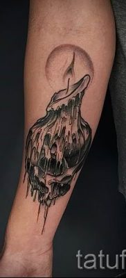 Fénykép gyertya tetoválásról egy cikkhez a gyertyákkal készült tetoválás jelentéséről - tatufoto.ru - 56