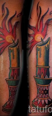 Fénykép gyertya tetoválásról egy cikkhez a gyertyákkal készült tetoválás jelentéséről - tatufoto.ru - 53