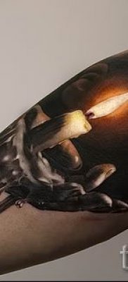 Fénykép gyertya tetoválásról egy cikkhez a gyertyákkal készült tetoválás jelentéséről - tatufoto.ru - 47