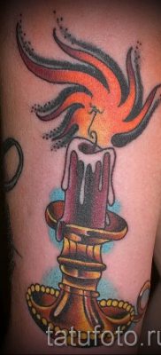 Fénykép gyertya tetoválásról egy cikkhez a gyertyákkal készült tetoválás jelentéséről - tatufoto.ru - 45