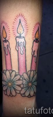 Gyertya tetoválás fotója egy cikkhez a gyertyákkal készült tetoválás jelentéséről - tatufoto.ru - 33