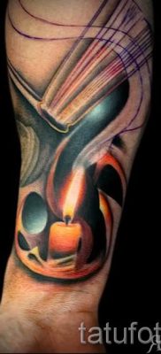 Gyertya tetoválás fotója egy cikkhez a gyertyákkal készült tetoválás jelentéséről - tatufoto.ru - 31