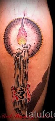 Gyertya tetoválás fotója egy cikkhez a gyertyákkal készült tetoválás jelentéséről - tatufoto.ru - 13