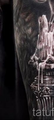 Gyertya tetoválás fotója egy cikkhez a gyertyákkal készült tetoválás jelentéséről - tatufoto.ru - 9